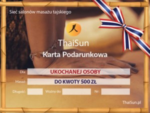 Karta podarunkowa do 500zł